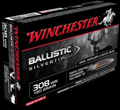 Firearm: Winchester Ballistic Silver Tip 150gr