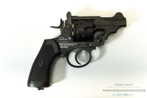 Firearm: Webley Mk VI 455 Civilian revolver black 25