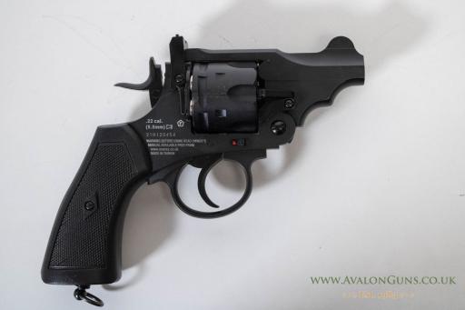 Firearm: Webley Mk VI 455 Civilian revolver black 25