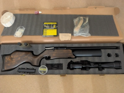 Firearm: Artemis M16A PCP compressed air tank