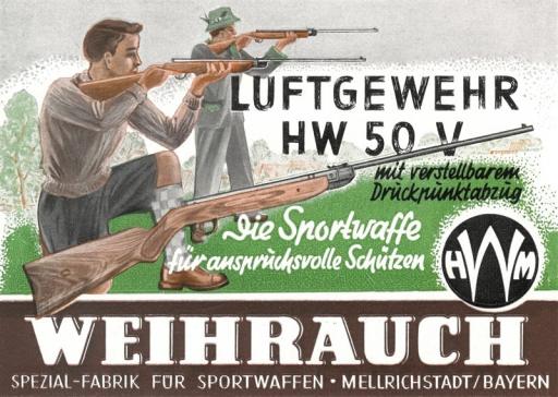 Firearm: Weihrauch HW 50 S Ltd Edition Blue Laminate
