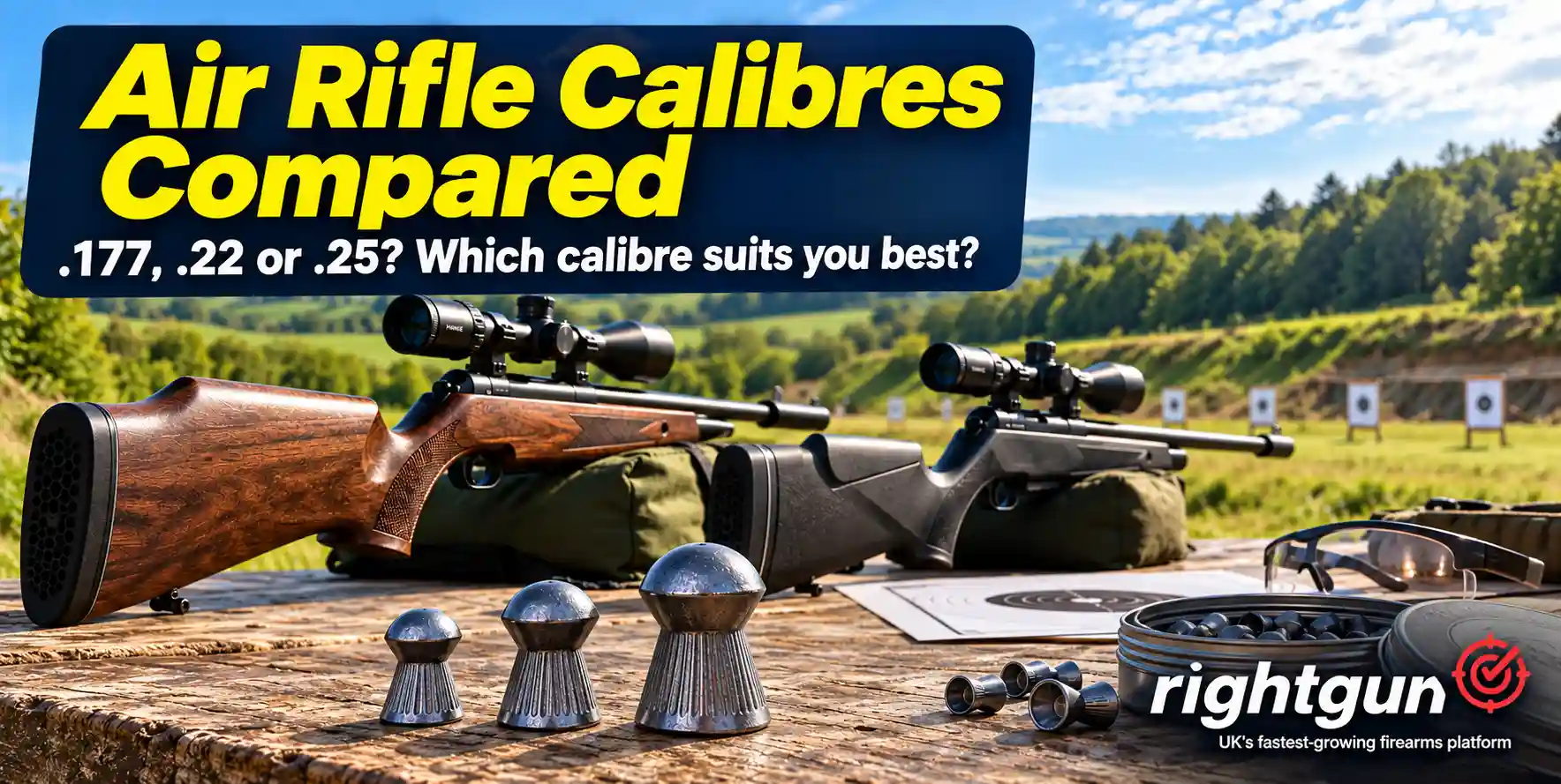 Air rifle calibres compared: .177 vs .22 vs .25 for UK shooters