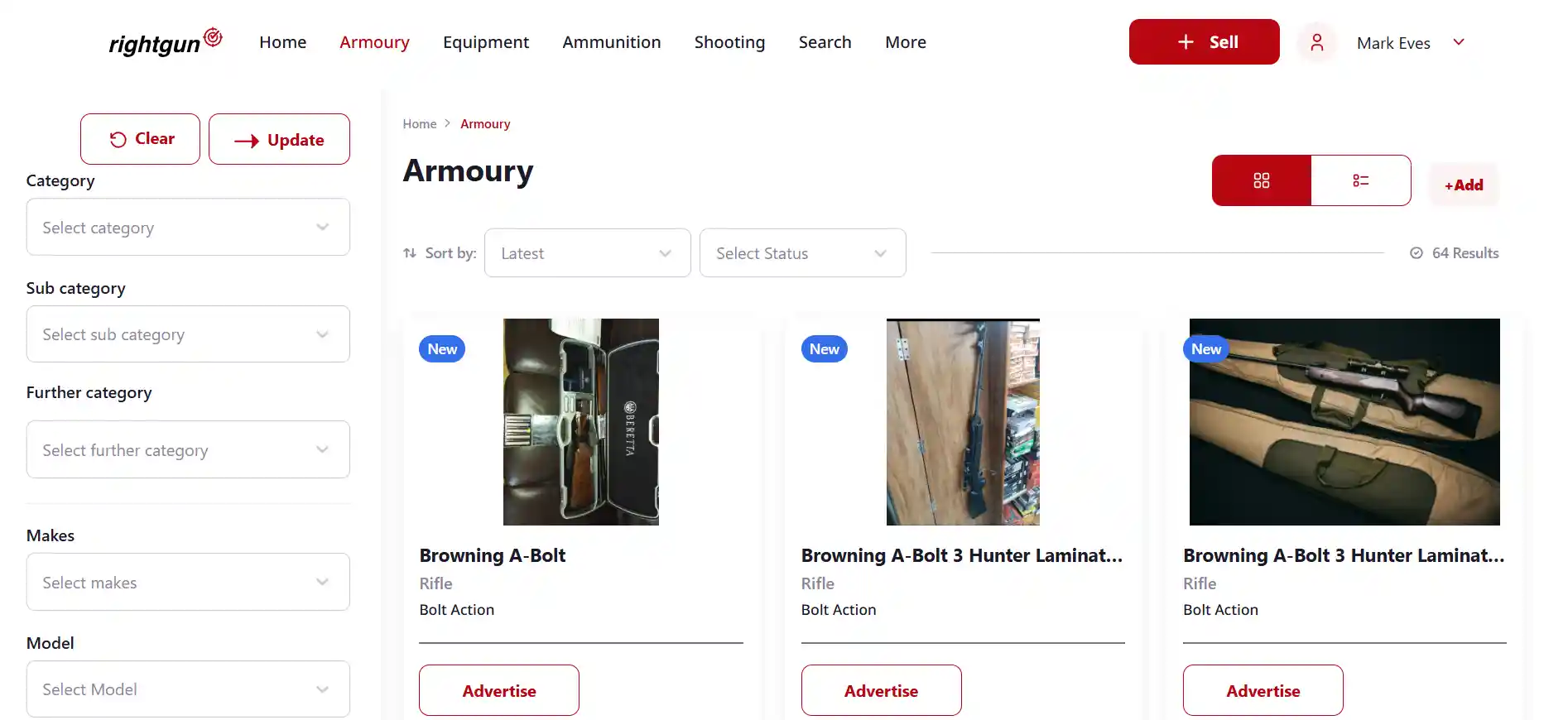 RFD firearms & ammunition register