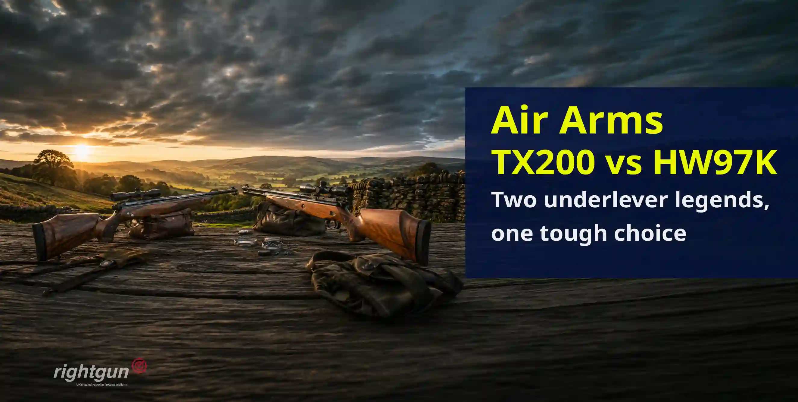 Air Arms TX200 vs Weihrauch HW97K: The great underlever debate