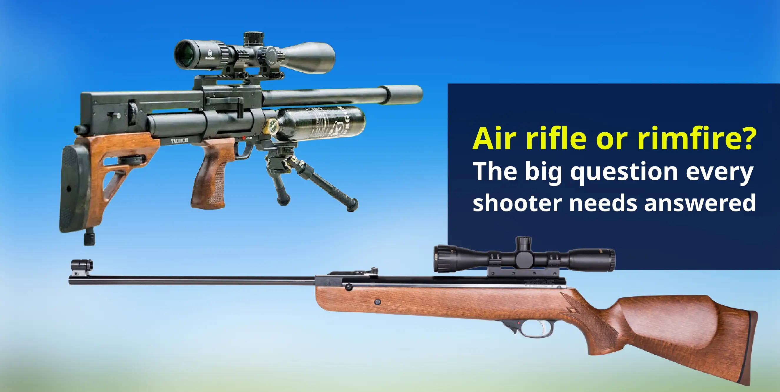 Air rifle vs rimfire rifle: Understanding the difference