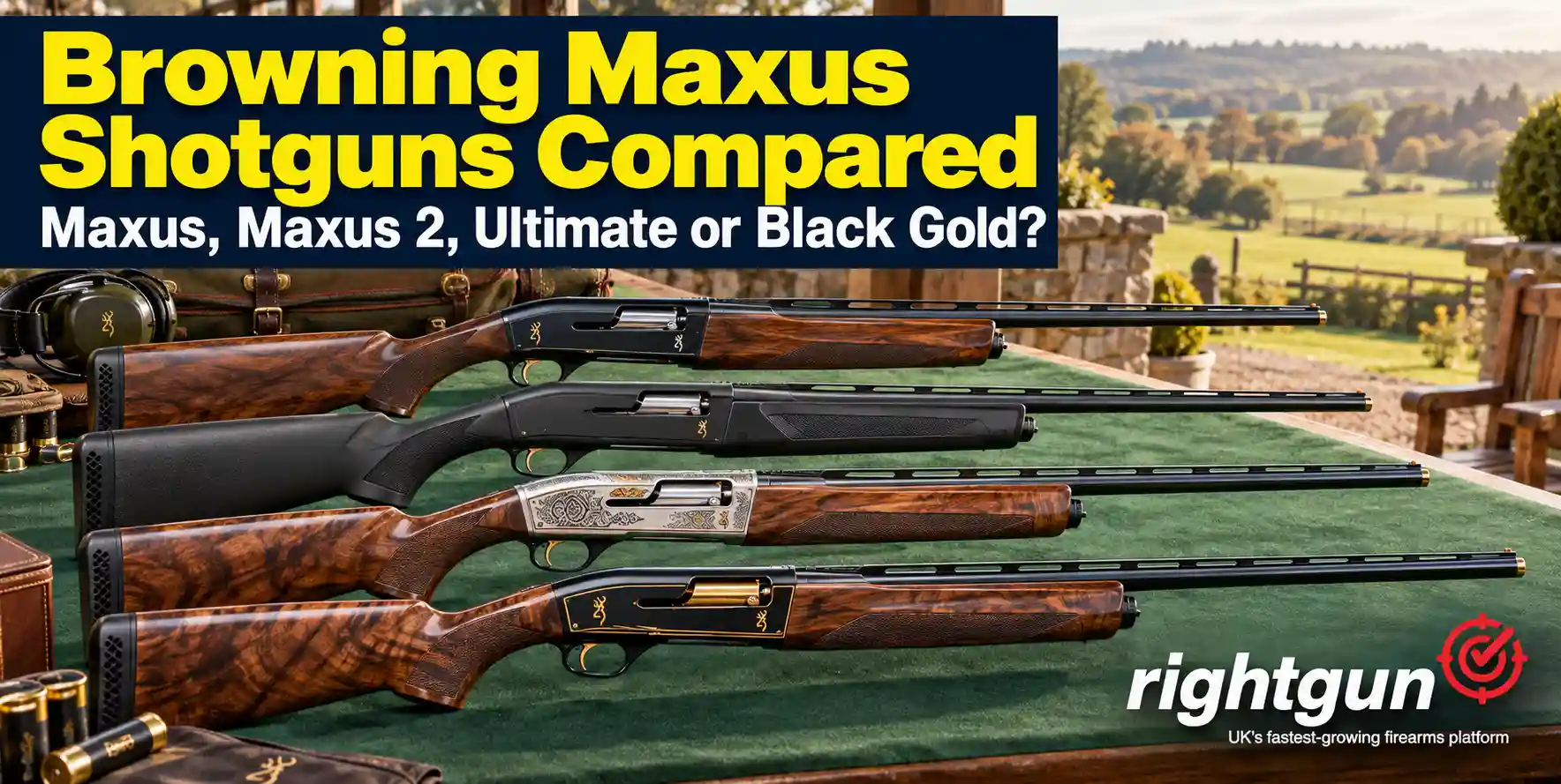 Browning Maxus vs Maxus 2 vs Maxus One vs Ultimate and Black Gold: Which is right for you?
