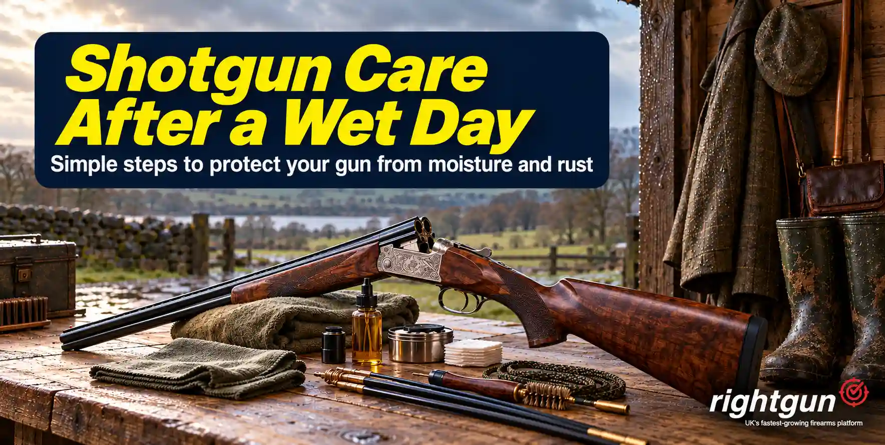 Do you know how to clean a shotgun after a wet day in the field?