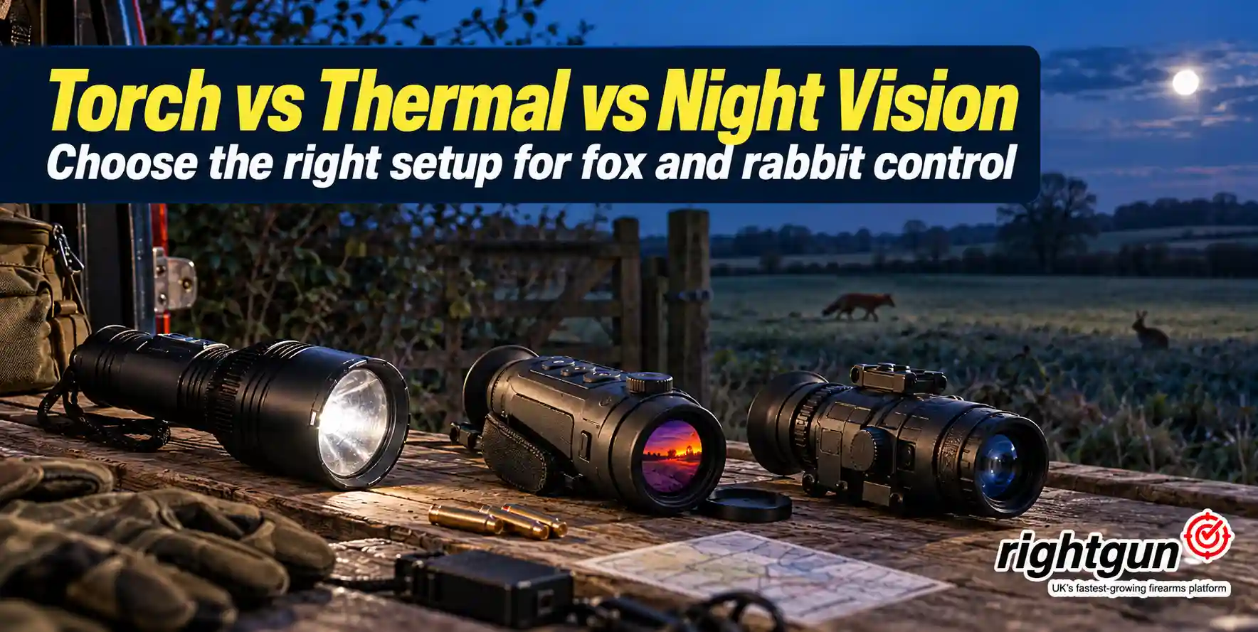 Lamping Torch vs Thermal vs Night Vision: What should you buy for fox and rabbit control?