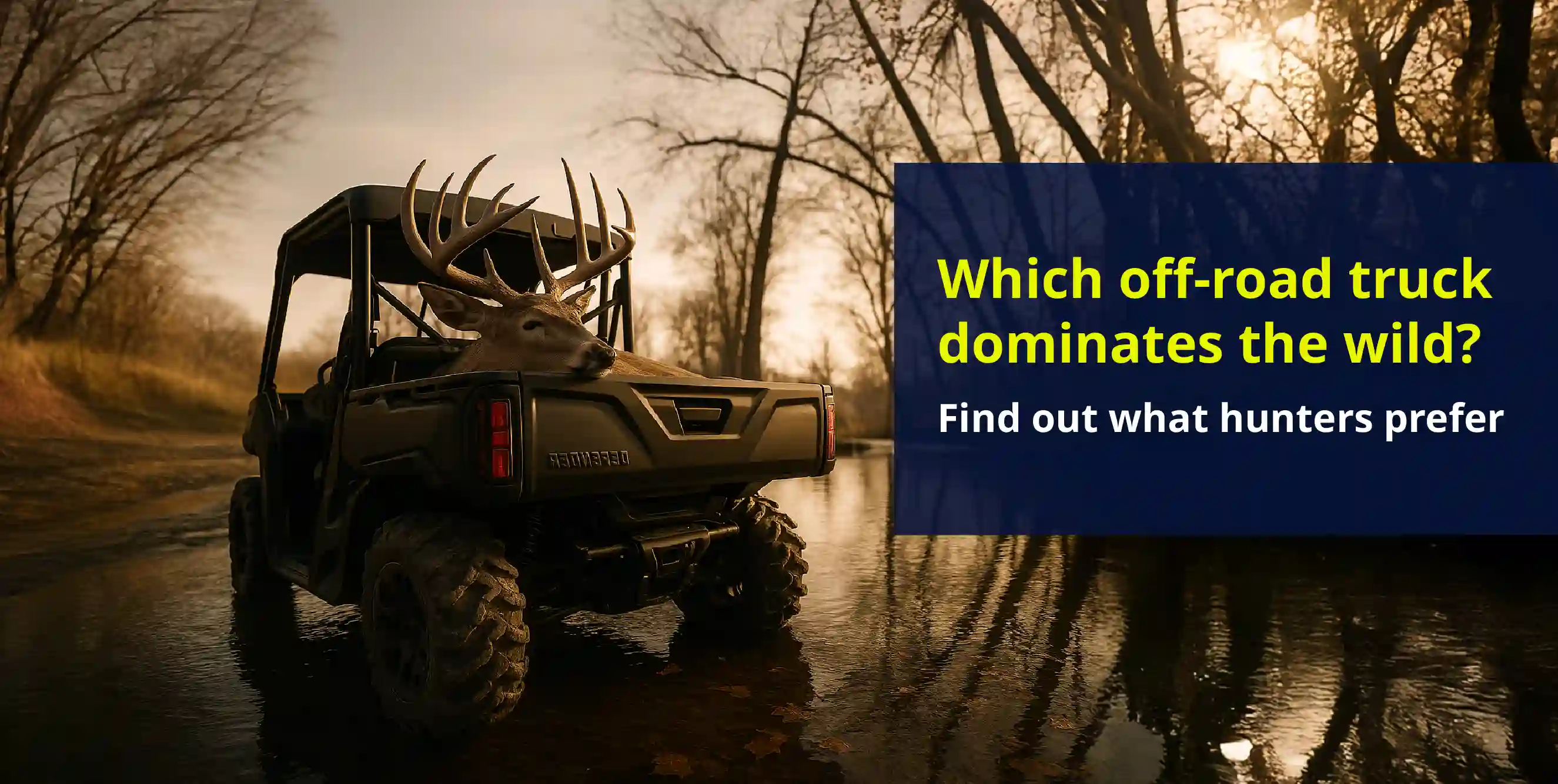 Top off-road trucks for shooting and hunting adventures
