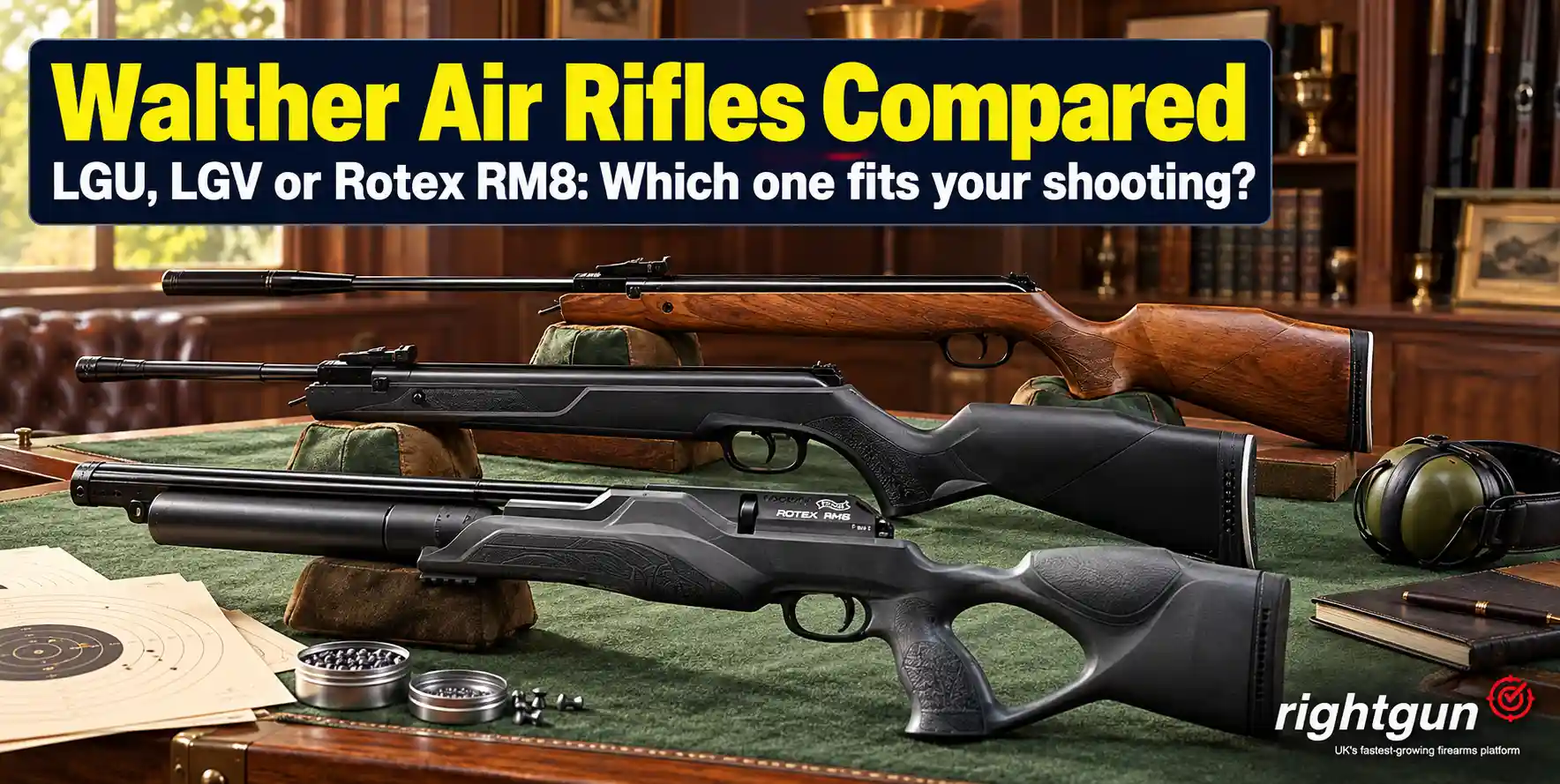 Walther LGU vs LGV vs Rotex RM8: Which Walther air rifle should you buy?