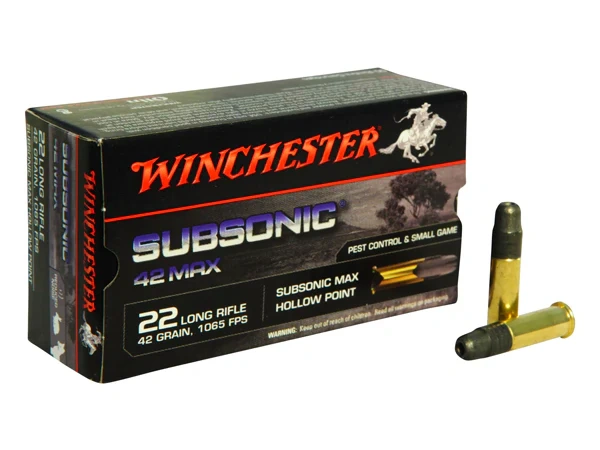 Firearm: Winchester Subsonic max 42g